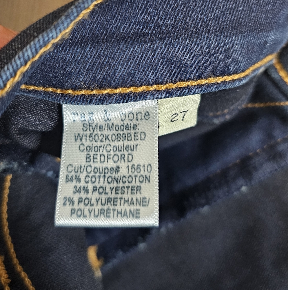 EUC Rag & Bone Cate Bedford Skinny Full Length Mid Rise Jeans - Picture 9 of 9